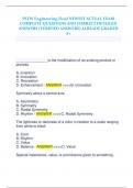 PLTW Engineering Final NEWEST ACTUAL EXAM  COMPLETE QUESTIONS AND CORRECT DETAILED  ANSWERS (VERIFIED ANSWERS) ALREADY GRADED  A+