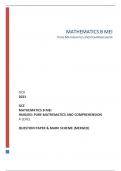 OCR 2023  GCE MATHEMATICS B MEI H640/03: PURE MATHEMATICS AND COMPREHENSION A LEVEL  QUESTION PAPER & MARK SCHEME (MERGED)