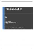 OCR 2023 GCE Media Studies H409/01: Media messages A Level