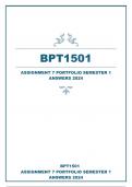 BPT1501 ASSIGNMENT 7 PORTFOLIO SEMESTER 1 ANSWERS 2024