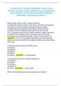 CUMULATIVE EXAM CHEMISTRY FINAL EXAM  NEWEST ACTUAL EXAM COMPLETE 200 QUESTIONS  AND CORRECT DETAILED ANSWERS (VERIFIED  ANSWERS) ALREADY GRADED A+