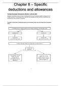 Summary A Student's Approach to Income Tax - Taxation of business activities and Individuals (TAX3761)