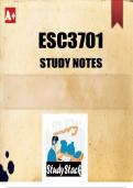 ESC3701 STUDY NOTES