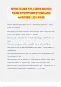 MPOETC ACT 120 CERTIFICATION EXAM REVIEW QUESTIONS AND ANSWERS 100% PASS