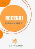 RCE2601 Assignment 2 Due 7 August 2024