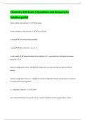 Chemistry 103 Exam 3 Questions and Answers(A+  Solution guide)