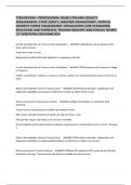 TCRN REVIEW - PROFESSIONAL ISSUES (TRAUMA QUALITY MANAGEMENT, STAFF SAFETY, DISASTER MANAGEMENT, CRITICAL INCIDENT STRESS MANAGEMENT, REGULATIONS AND STANDARDS, EDUCATION AND OUTREACH, TRAUMA REGISTRY AND ETHICAL ISSUES) (17 QUESTIONS ON EXAM)2024