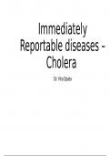 Cholera with Verified Correct Answers