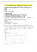 ASE BRAKES Exam #4 – Questions & Correct Answers 