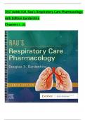 TEST BANK For Rau’s Respiratory Care Pharmacology, 10th Edition by Gardenhire, Verified Chapters 1 - 23, Complete Newest Version