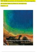 TEST BANK For Geosystems: An Introduction to Physical Geography, 5th Canadian Edition, Verified Chapters 1 - 20, Complete Newest Version