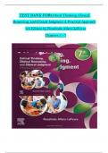 TEST BANK For Critical Thinking, Clinical Reasoning, and Clinical Judgment A Practical Approach 7th Edition by Rosalinda Alfaro-LeFevre, Verified Chapters 1 - 7, Complete Newest Version