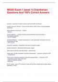  NR283 Exam 1 (week 1) Chamberlain Questions And 100% Correct Answers