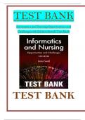 Informatics and Nursing Opportunities and Challenges 6th Edition Sewell Test Bank