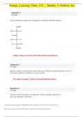 Portage_Learning_Chem_210___Module_4 QUESTIONS AND VERIFIED ANSWERS LATEST UPDATE 2024/2025