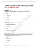 NRNP 6552 FINAL EXAM 2024 GRADED  A+||COMPLETE Q&A