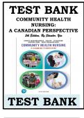 Test bank for Community Health Nursing A Canadian Perspective,Community Health and Nursing Practice: Caring for Populations, 2nd & 5th Edition by Christine L. Savage & Stamler