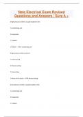 Nate Electrical Exam Revised Questions and Answers / Sure A +