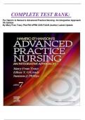 COMPLETE TEST BANK:   For Hamric & Hanson's Advanced Practice Nursing: An Integrative Approach 7th Edition By Mary Fran Tracy Phd RN APRN CNS FAAN (Author) Latest Update 