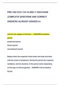 PRN 1032 CCC1 CH 16 AND 17 2024 EXAM  |COMPLETE QUESTIONS AND CORRECT  ANSWERS |ALREADY GRADED A+