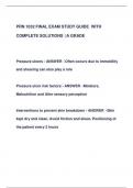 PRN 1032 FINAL EXAM STUDY GUIDE WITH  COMPLETE SOLUTIONS |A GRADE 