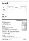 AQA AS PHYSICS PAPER 2 2024 QP