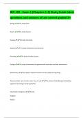 BIO 103 - Exam 1 (Chapters 1-3) Study Guide latest  questions and answers all are correct graded A+