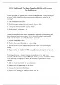 HESI Med-Surg II Test Bank Complete 140 Q&A All Answers Verified Correct