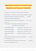 Associate Constructor Practice Exam Questions and Answers Graded A+