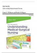 Test Bank for Davis Advantage for Understanding Medical-Surgical Nursing 7th Edition by Paula D. Williams, Linda S.; Hopper