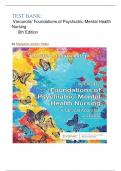 Test bank For Varcarolis' Foundations of Psychiatric-Mental Health Nursing 9th Edition ( Margaret Jordan Halter, 2024)latest edition