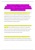 Unit 5 Patho MN551, Unit 4 Patho, Unit3Patho, Unit2 MN551 Patho, Unit 1 MN 551 Patho | Questions and Answers |  2024/2025 | Graded A+