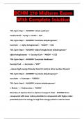 BCHM 270 Midterm Exam With Complete Solution