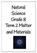 Grade 8 Term 2 Natural Science Notes - Matter and Materials