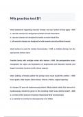 Nifa practice test B1 QUESTIONS & ANSWERS 2024 ( A+ GRADED 100% VERIFIED)