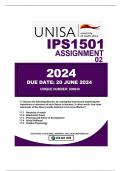 IPS1501 assignment 2 UNIQUE NUMBER: 800049 SUBMISSION DATE: 20 June 2024