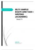 IELTS Sample Essays n Task 1