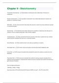 Chapter 9 - Stoichiometry  Questions And Answers With Latest Updates