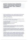 MCPPO CONTRACTING OVERVIEW-PUBLIC PURCHASING PRINCIPLES QUESTIONS WITH 100% CORRECT ANSWERS!!