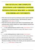 NRS 325 EXAM 2 180 COMPLETE QUESTIONS AND VERIFIED ANSWERS WITH RATIONALE 2024-2025.