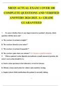 NR325 ACTUAL EXAM 1 OVER 100 COMPLETE QUESTIONS AND VERIFIED ANSWERS 2024-2025. A+