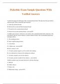 Pedorthic Exam Sample Questions With Verified Answers