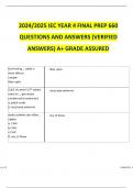 2024 2025 IEC YEAR 4 FINAL PREP 660 QUESTIONS AND ANSWERS (VERIFIED ANSWERS) A+ GRADE 