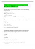 NURS 300 Quiz Questions Exam 1 with Questions and Answers