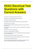 HVAC Electrical Test Questions with Correct Answers.docx