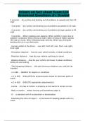 drivers ed fact sheet Exam/124 Answered Questions A+ Graded