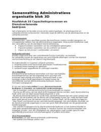 Samenvatting grondslagen administratieve organisatie deel B- Jans