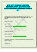 WGU D075 OA EXAM 2024 WITH  COMPLETE STUDY QUESTIONS AND  VERIFIED CORRECT ANSWERS/GRADED  A++