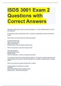 ISDS 3001 Exam 2 Questions with Correct Answers.docx