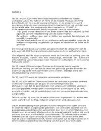 Bijzondere contracten: casussen